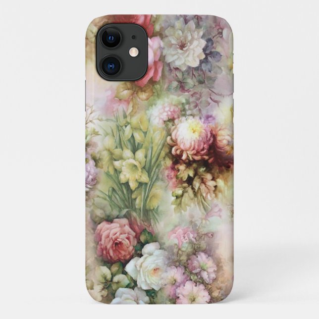 Vintage Flowers Case-Mate iPhone Case (Back)