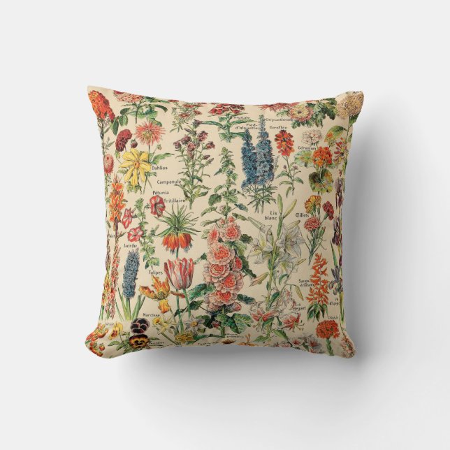 Vintage Flowers Cushion (Front)