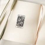 Vintage Flowers Custom Ex Libris Book   Rubber Stamp<br><div class="desc">This "Ex Libris" rubber stamp features vintage flowers and a custom name.</div>