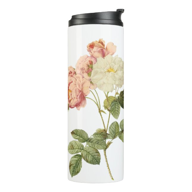 Vintage Flowers custom text tumbler (Rotated Left)