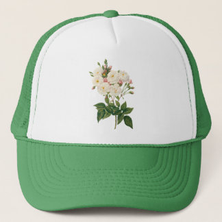 Vintage Flowers Floral Blush Noisette Rose Redoute Trucker Hat