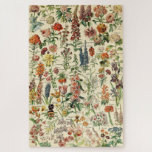 Vintage Flowers Floral Botanical Chart Jigsaw Puzzle<br><div class="desc">Adolphe Millot Vintage Flowers Floral Botanical Chart Illustration for Le Larousse Pour Tous
Millot,  who illustrated many of the natural history sections of Petit Larousse,  was the senior illustrator at Muséum national d'histoire naturelle. He was a member of the Salon des Artistes Francaise and the Société entomologique de France.</div>