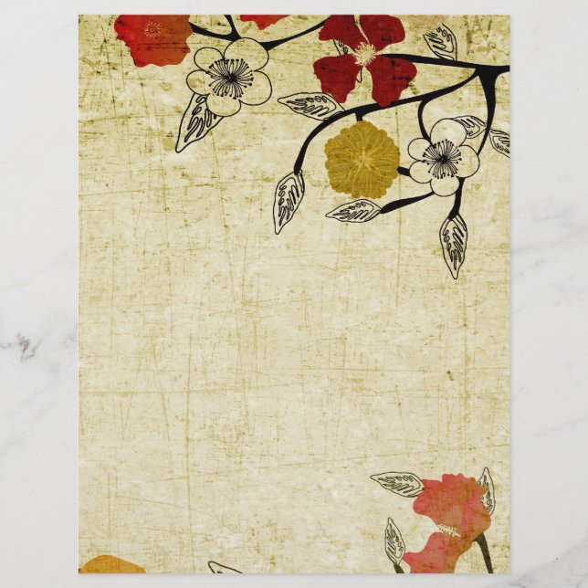 Vintage flowers Flyer (Front)
