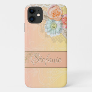 Vintage Flowers II (yellow/orange) Case-Mate iPhone Case
