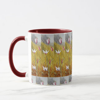 Vintage Flowers in a Landscape Henry Newman Mug
