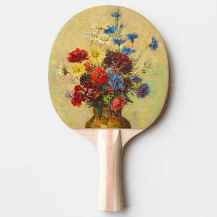 Vintage Flowers in a Vase (1910) by Odilon Redon Ping Pong Paddle