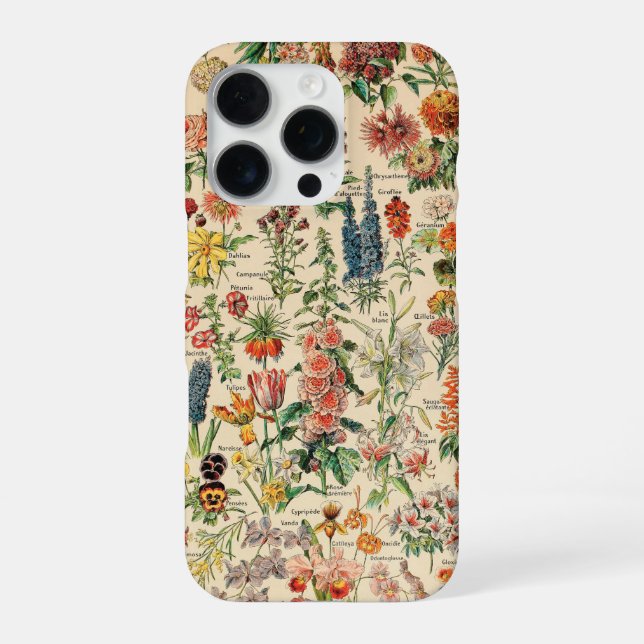 Vintage Flowers iPhone Case (Back)