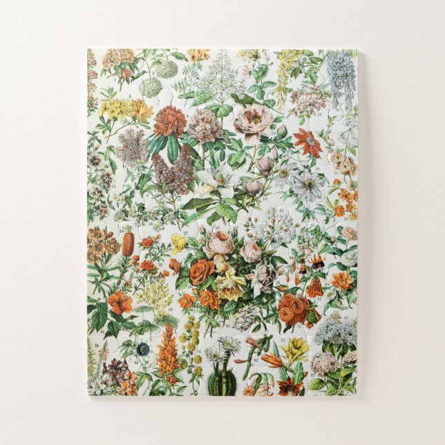 Vintage Flowers Jigsaw Puzzle (Vertical)