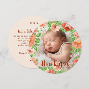 Vintage Flowers & Leaves Frame - Square 3 + text