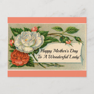 Vintage Flowers Mother's Day Postcard
