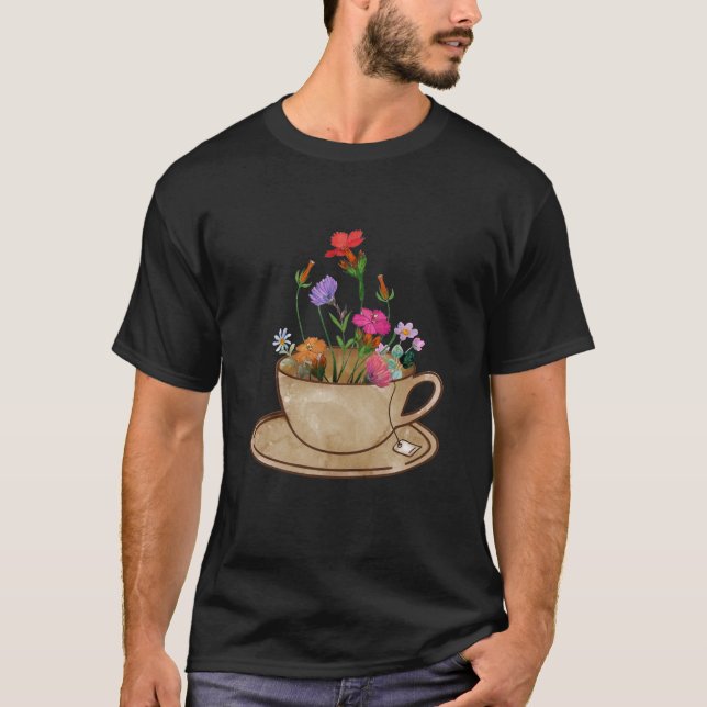 vintage flowers motivation scriptures T-Shirt (Front)
