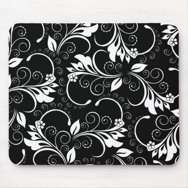 vintage flowers mouse pad (Front)