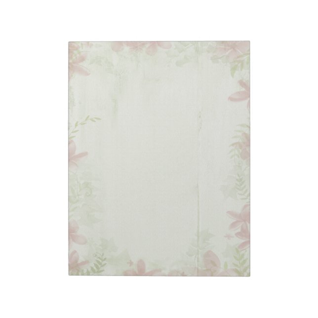 Vintage Flowers Paper Notepad (Rotated)