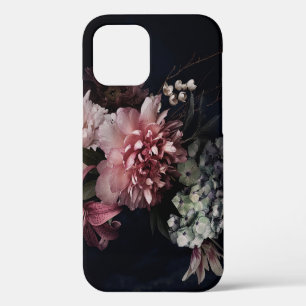 Vintage flowers. Peonies, tulips, lily, hydrangea iPhone 12 Case