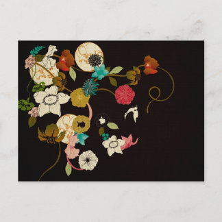 Vintage flowers Postcard