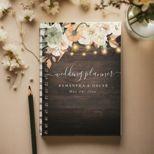 Vintage Flowers & Pumpkin Autumn Planner