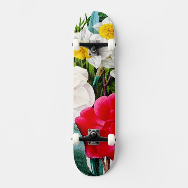 Vintage Flowers Skateboard (Front)