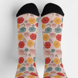 Vintage flowers socks