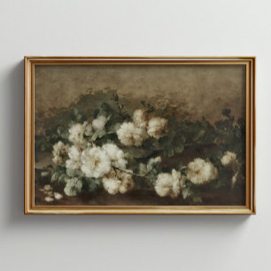 Vintage Flowers Still Life Poster