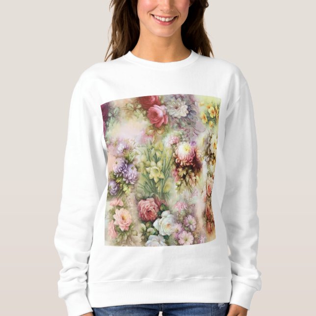 Vintage Flowers Sweatshirt (Front)