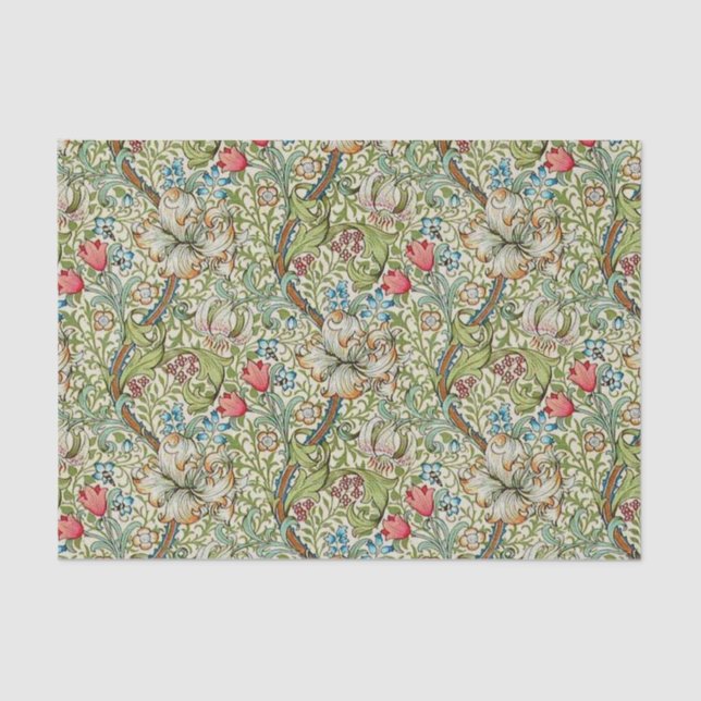 Vintage Flowers Tissue Paper (Front)