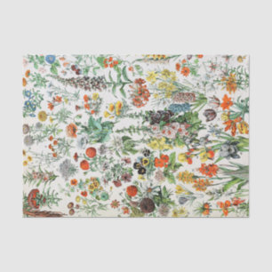 Vintage Flowers Tissue Paper