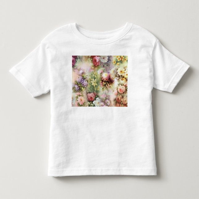 Vintage Flowers Toddler T-Shirt (Front)