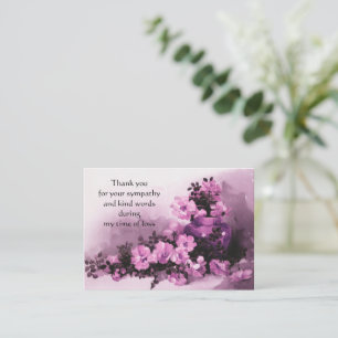 Vintage Flowers Vase Thank You Card