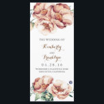 vintage flowers watercolor fall wedding programs programme<br><div class="desc">ivory vintage floral watercolor fall wedding programs</div>