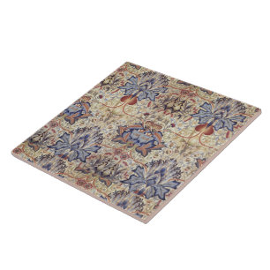 Vintage Flowers William Morris Artichoke     Tile