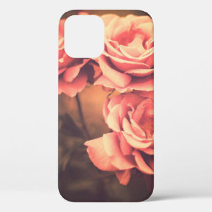 Vintage Flowersvintage, flower, rose, antique, bac iPhone 12 Case