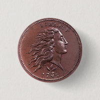 Vintage Flowing Hair Large Cent
