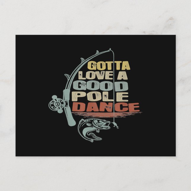 Vintage Fly Fishing Cool Grandpa Postcard (Front)