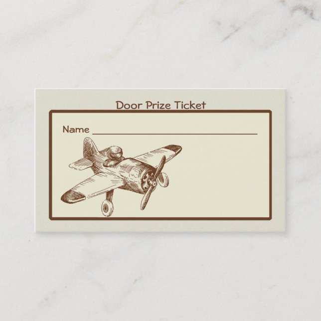 Vintage Flyer Raffle Tickets (Front)