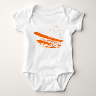 Vintage Flying Boat Baby Bodysuit