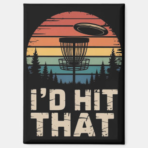 Vintage Flying Disc Golf I'd Hit That Funny Golfer Magnet