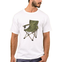 Vintage Folding Camping Chair Retro Outdoor Art