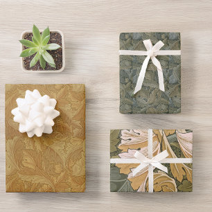 Vintage Foliage Morris Pattern Acanthus Leaves  Wr Wrapping Paper Sheet