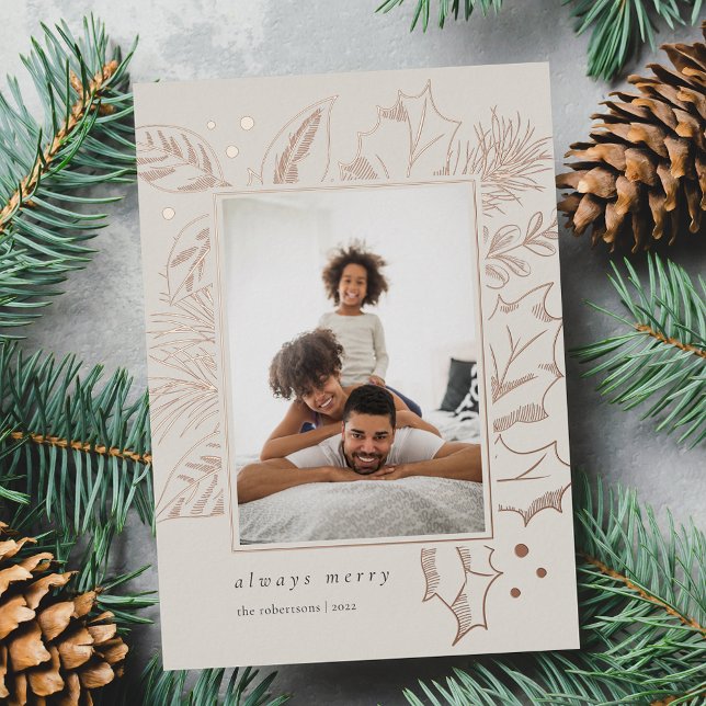 Vintage Foliage | Vertical Photo Rose Gold (Creator Uploaded)