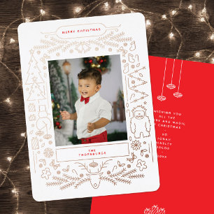 Vintage Folk Art Christmas Photo