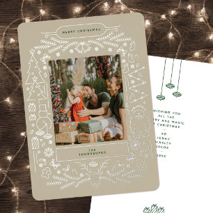 Vintage Folk Art Christmas Photo