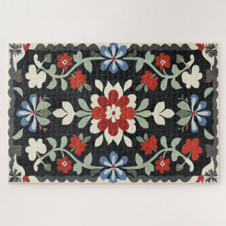 Vintage Folk Art Design Jigsaw Puzzle
