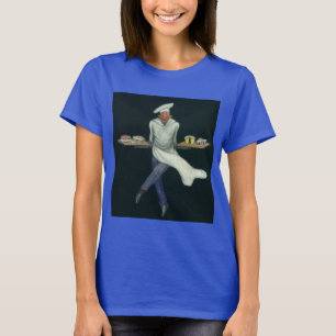 Vintage Food Business, Baker with Pastry Desserts T-Shirt