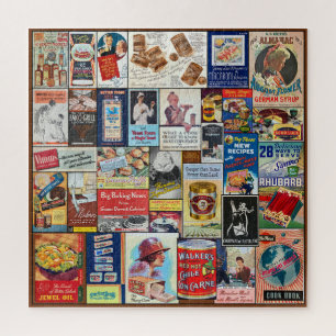 VINTAGE FOOD/COOKBOOK ADVERTISING THEME  JIGSAW PUZZLE