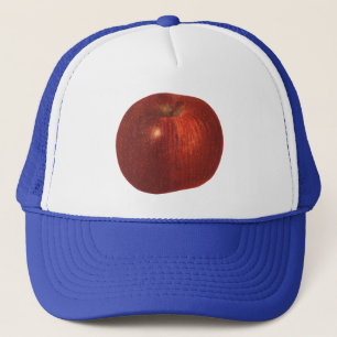 Vintage Food Fruit, Organic Red Delicious Apple Trucker Hat