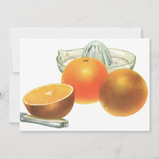 Vintage Food Fruit, Ripe Oranges Juicer Breakfast