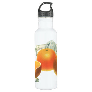 Vintage Food Fruit, Ripe Oranges Juicer Breakfast 710 Ml Water Bottle