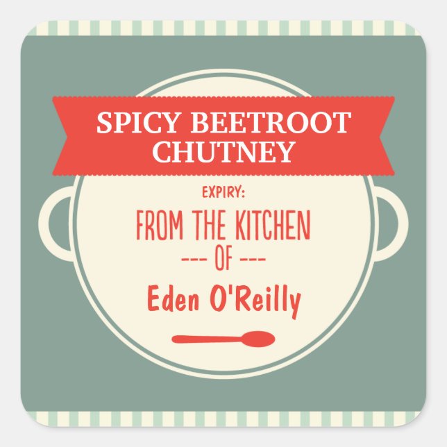 Vintage Food Gift Labels - Christmas (Front)