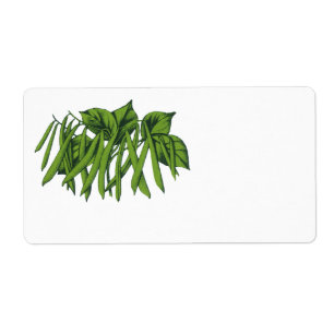 Vintage Food, Organic Green Beans Vegetables