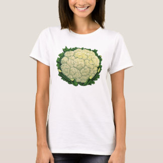 Vintage Food Vegetables Veggies Cauliflower T-Shirt